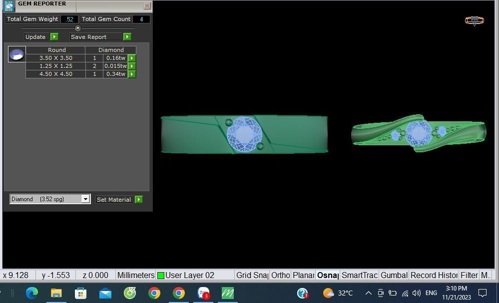 wedding ring 3D print model_1