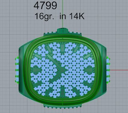 Watch Style Ring 4799 3D print model_4