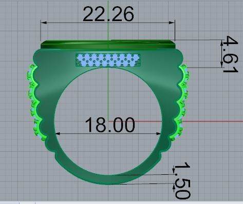 Watch Style Ring 4799 3D print model_5