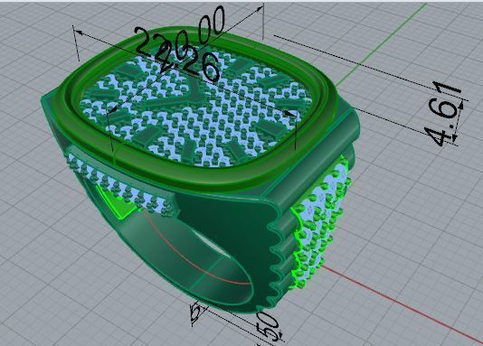 Watch Style Ring 4799 3D print model_7