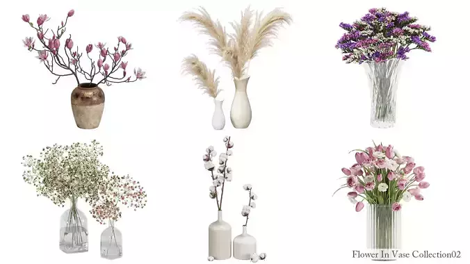 Flower In Vase Collection 02