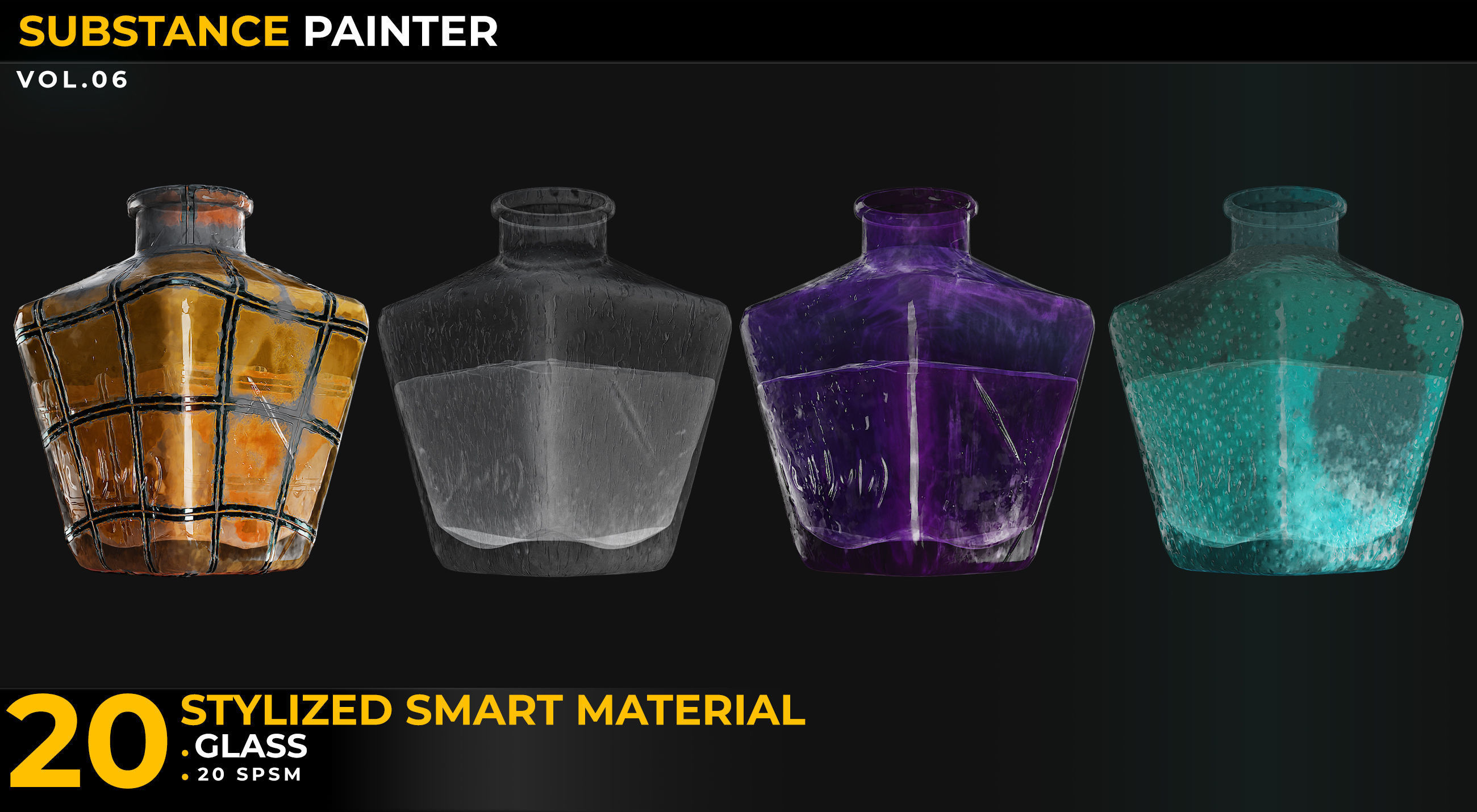 20 Stylized Smart Materials Glass Vol 06 Texture_4