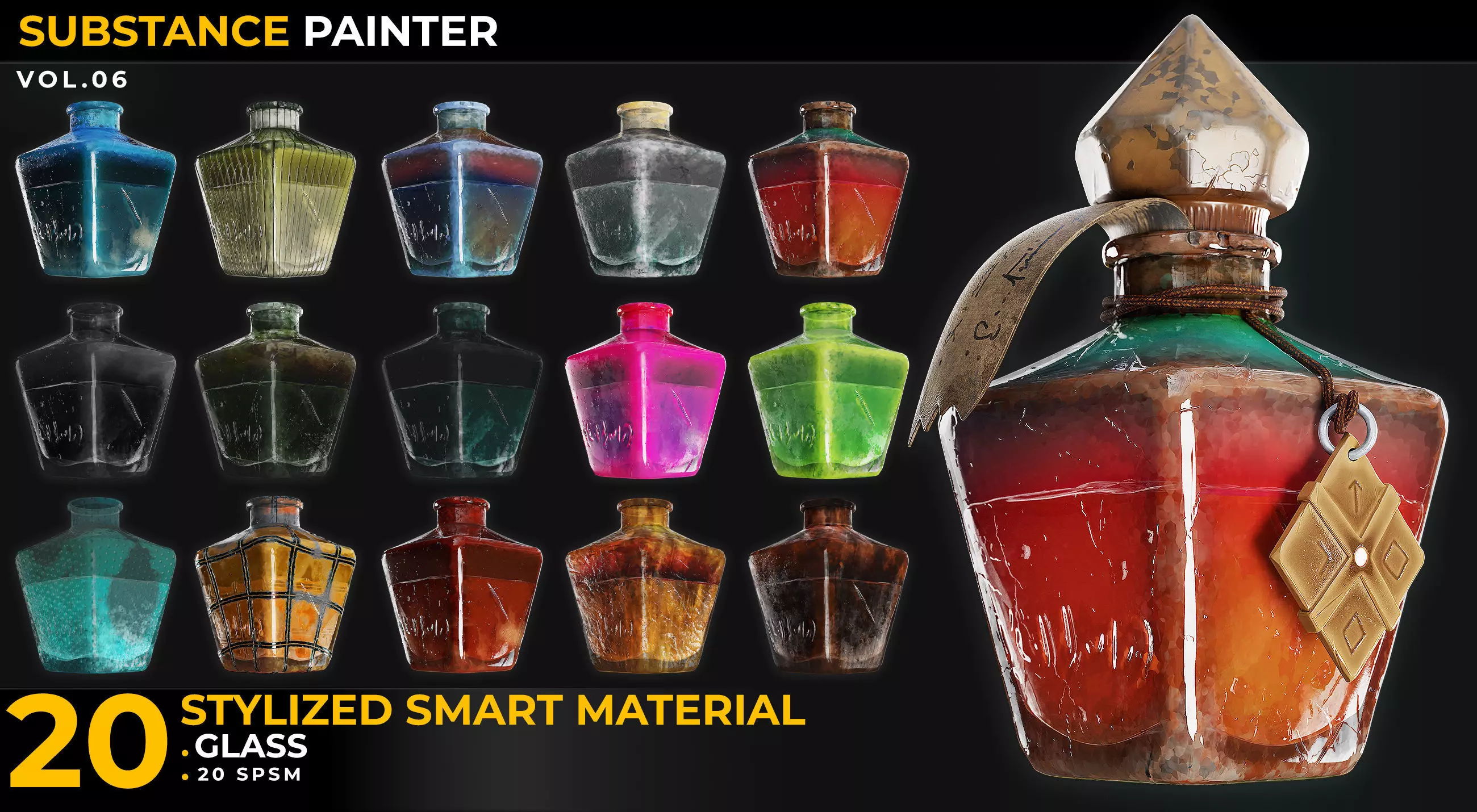 20 Stylized Smart Materials Glass Vol 06 Texture_0