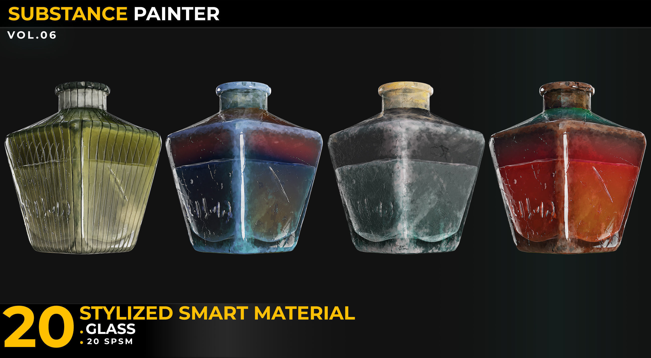 20 Stylized Smart Materials Glass Vol 06 Texture_5
