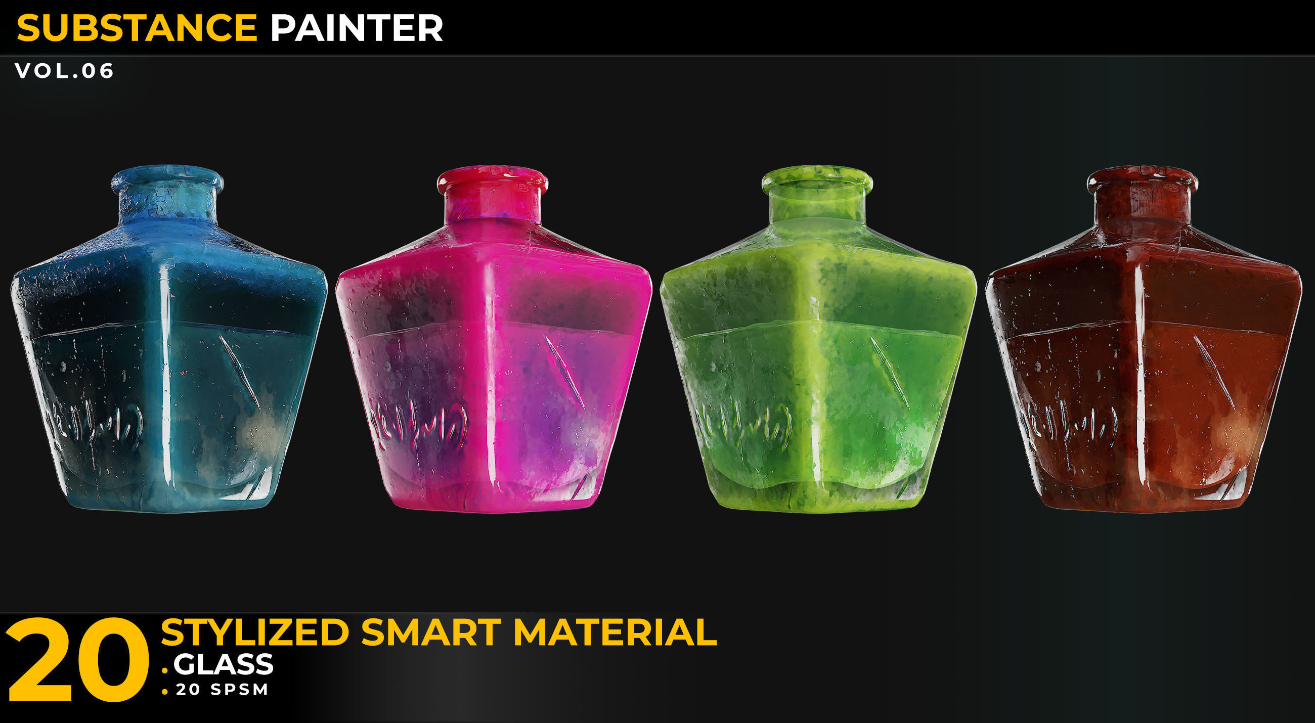 20 Stylized Smart Materials Glass Vol 06 Texture_6