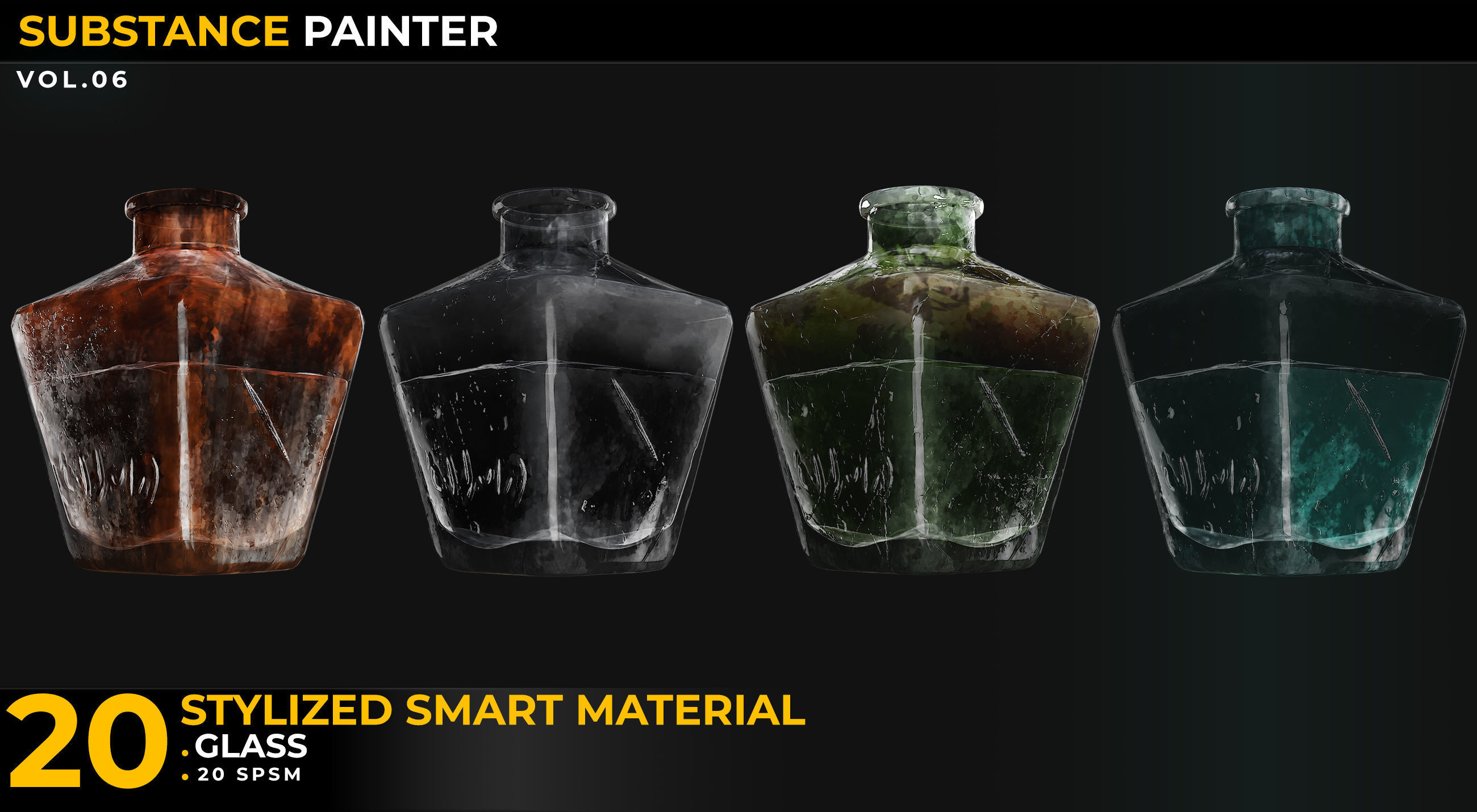 20 Stylized Smart Materials Glass Vol 06 Texture_2