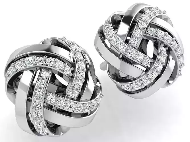 Knot Stud Earring 4802