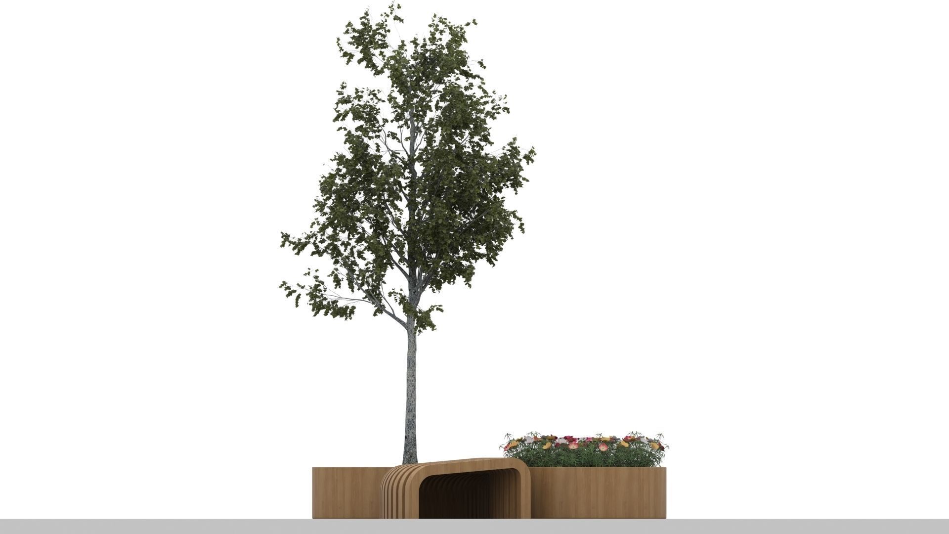 Seating parametric Free 3D model_2