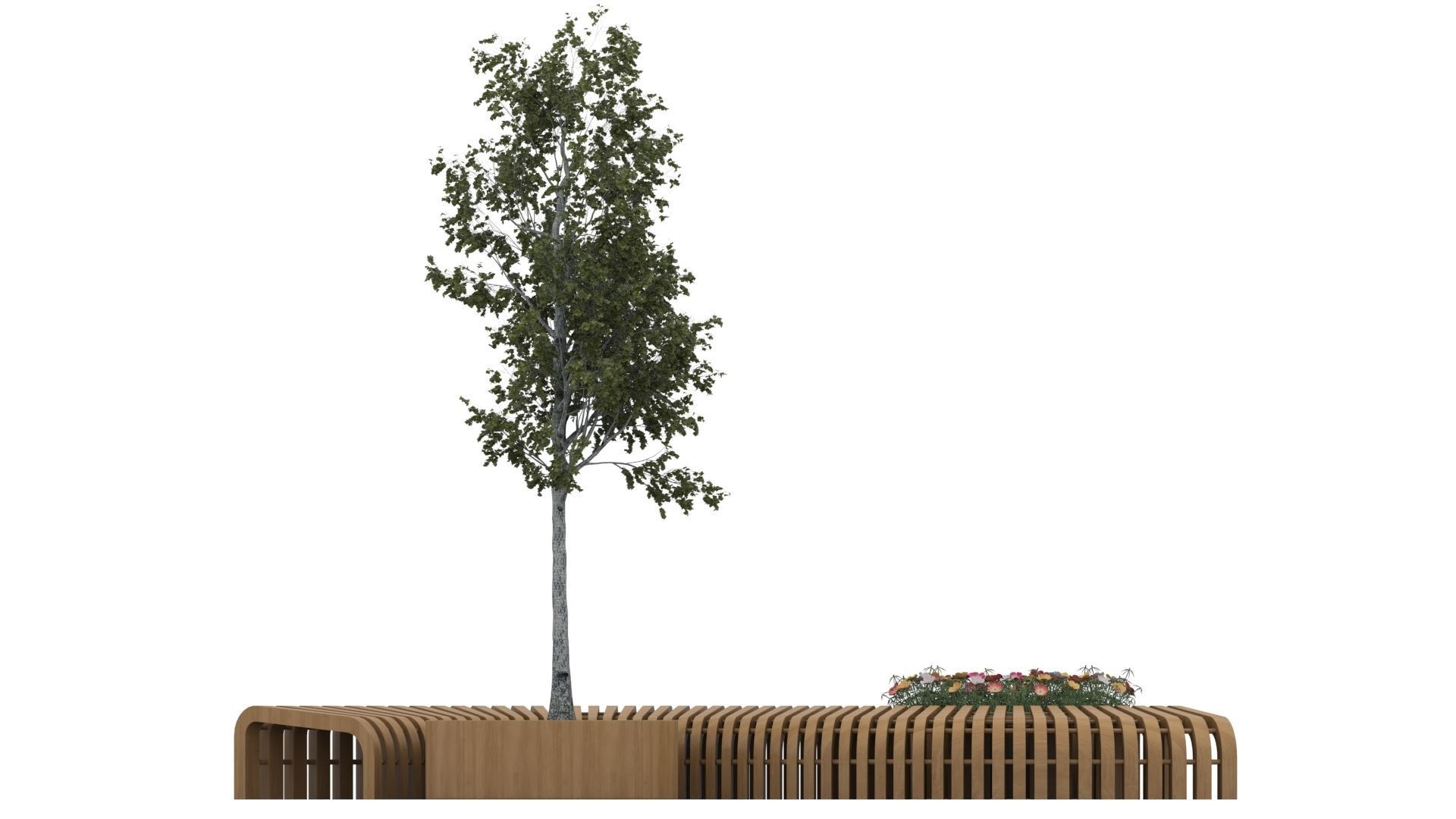 Seating parametric Free 3D model_3