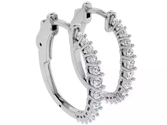 Diamond Hoop Earring 4810
