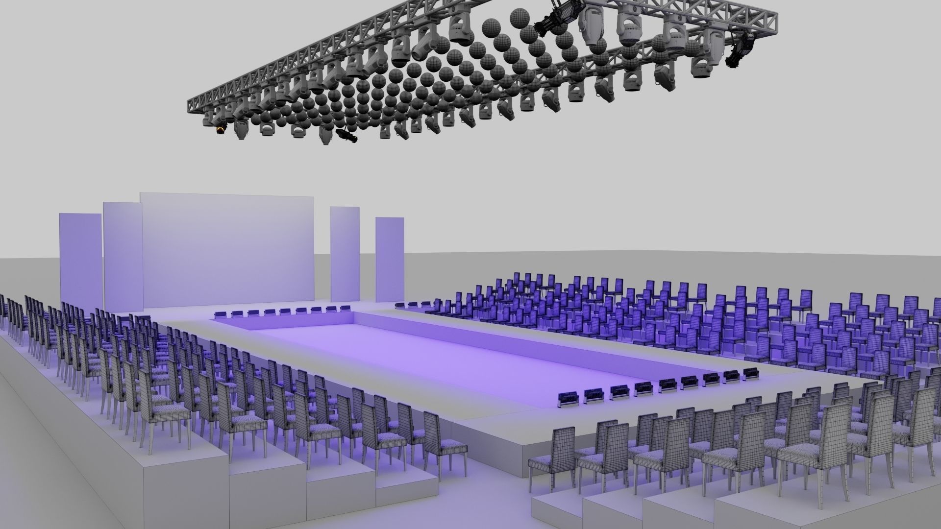 Fashion Show Catwalk Design 2 3D model_6