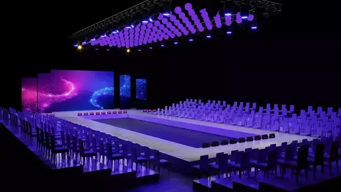 Fashion Show Catwalk Design 2 3D model