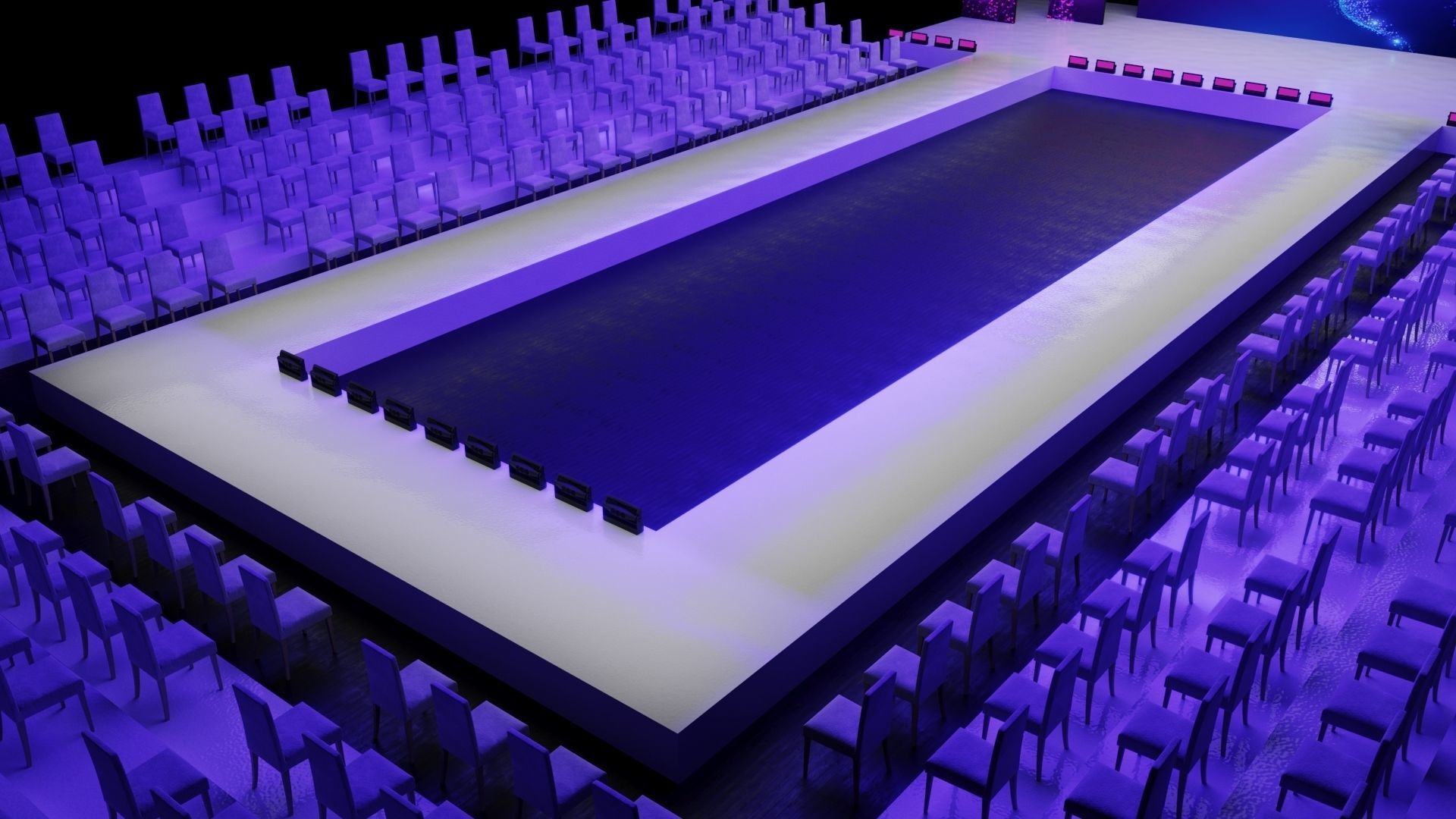 Fashion Show Catwalk Design 2 3D model_2