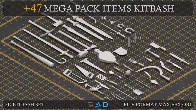 Mega pack items kitbash