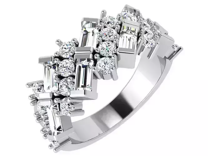 Diamond Luxury Wide Ring 4815