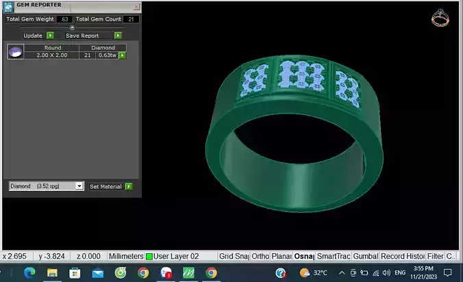 men ring 3D print model
