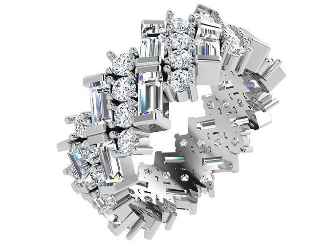 Eternity Wide Ring 4816 3D print model