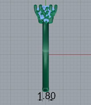 Round Diamond Ring 4818 3D print model_6