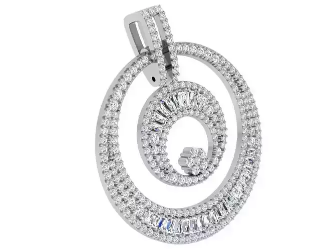 Circle Diamond Pendant 4820