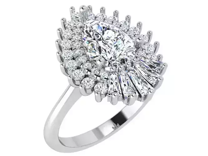Pear Cluster Ring 4821