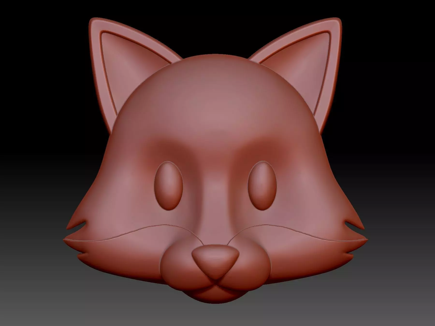 Fox Head 3D print model