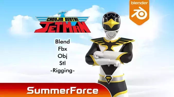Black Condor - Chojin Sentai Jetman 3D model