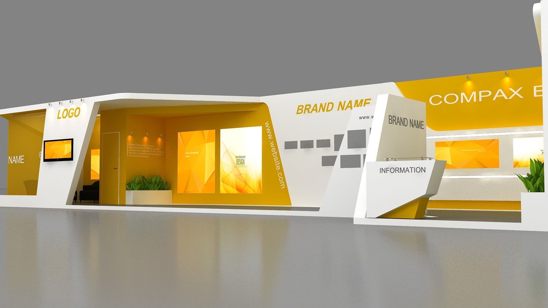 booth 3d 3D model_8