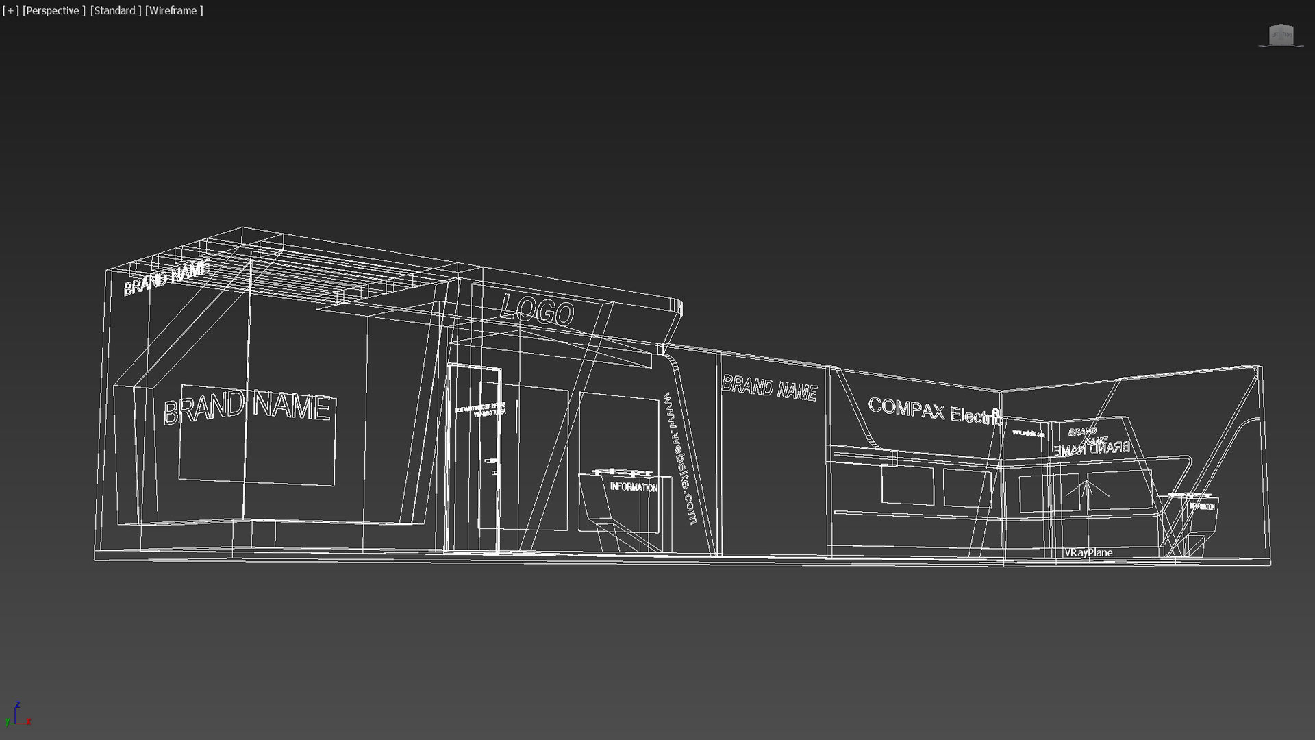 booth 3d 3D model_12