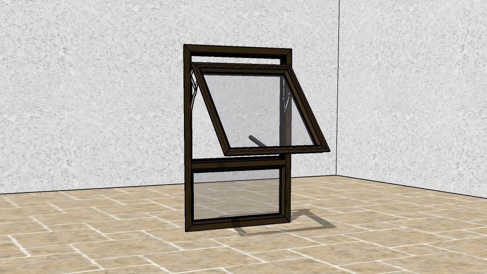 ALUMINIUM Window PT69 3D model_3