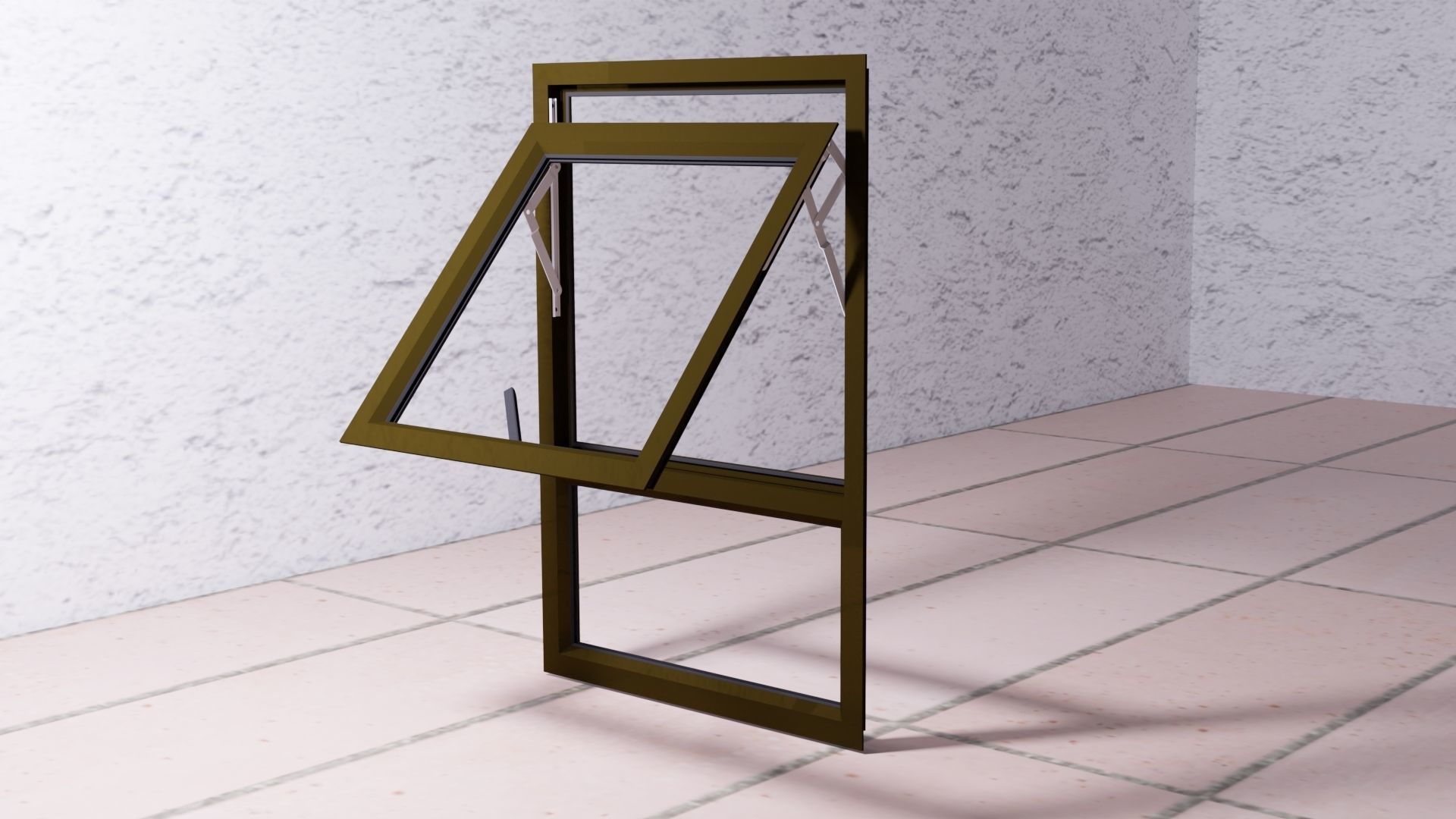 ALUMINIUM Window PT69 3D model_2