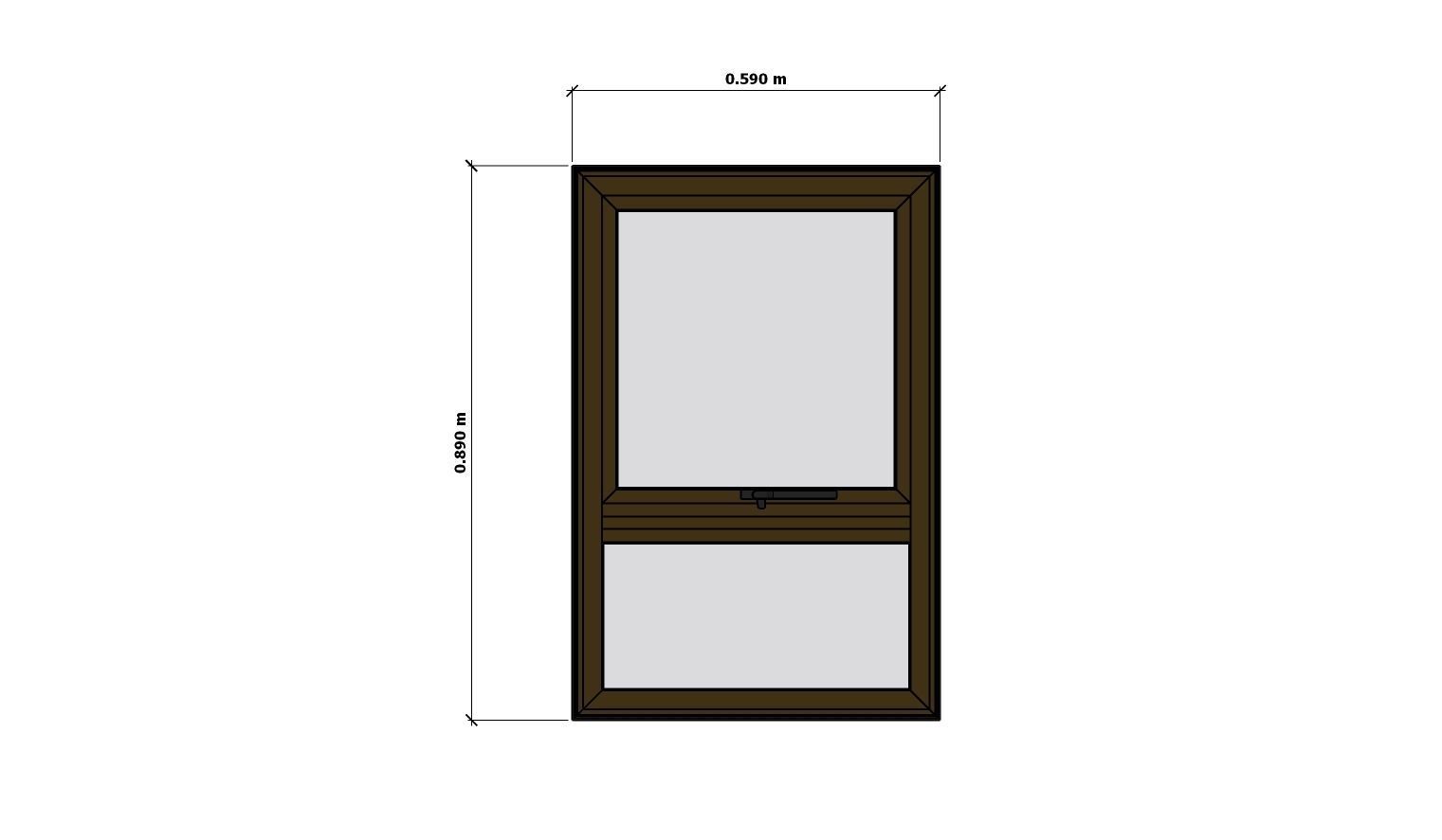 ALUMINIUM Window PT69 3D model_5