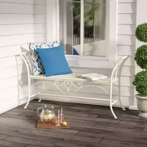 Geddes Metal Garden Bench