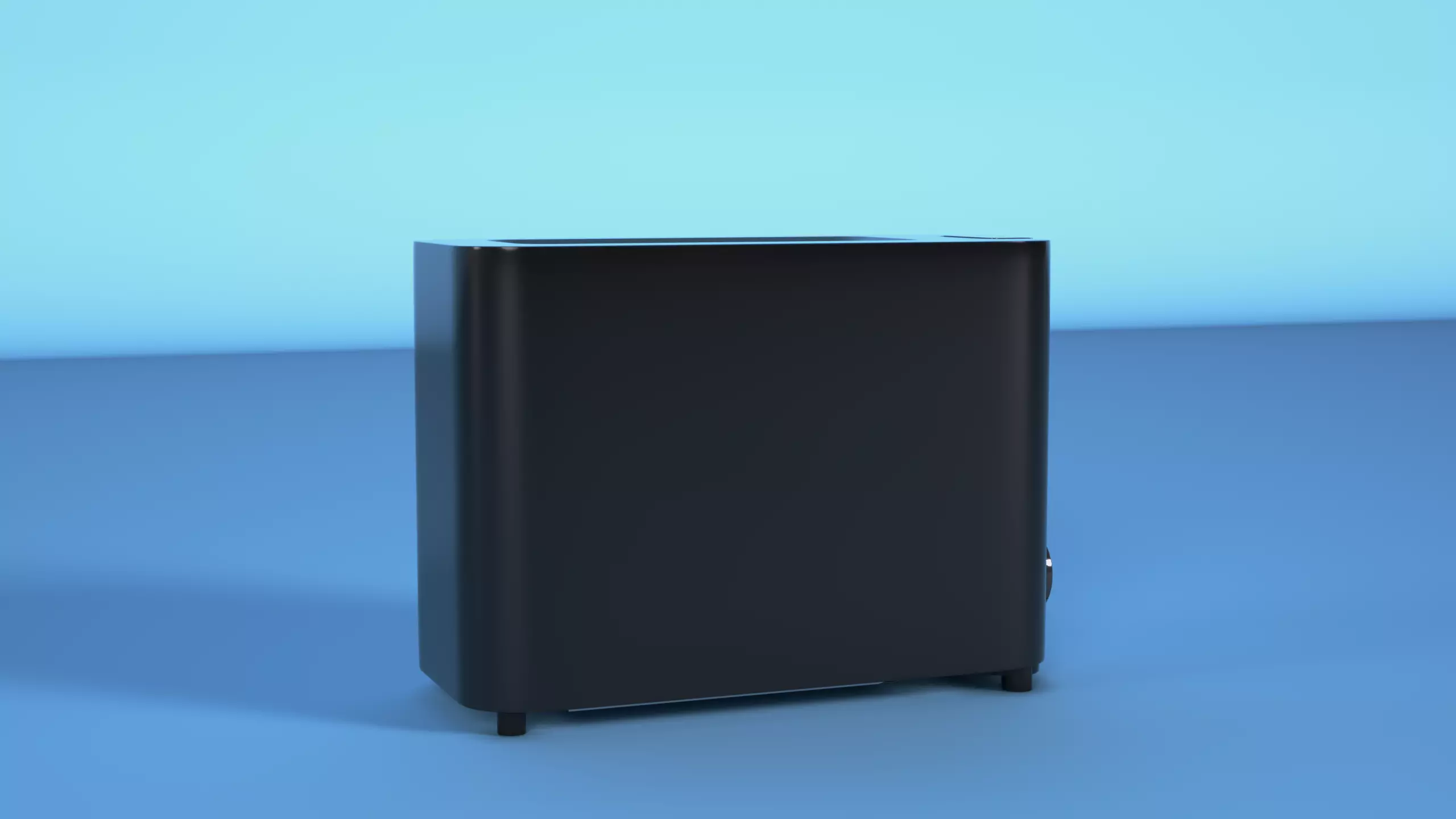 Single Slice Cool Touch Toaster Digitally Crafted Toaster 3D model_0