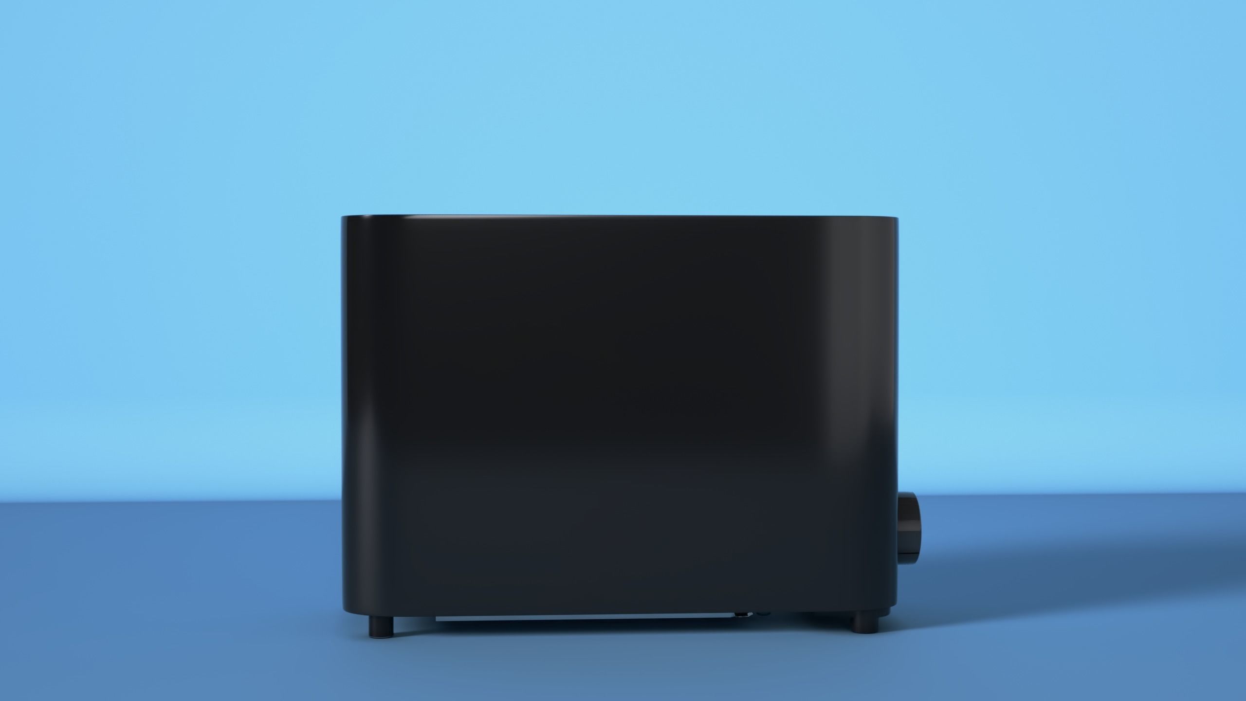 Single Slice Cool Touch Toaster Digitally Crafted Toaster 3D model_3