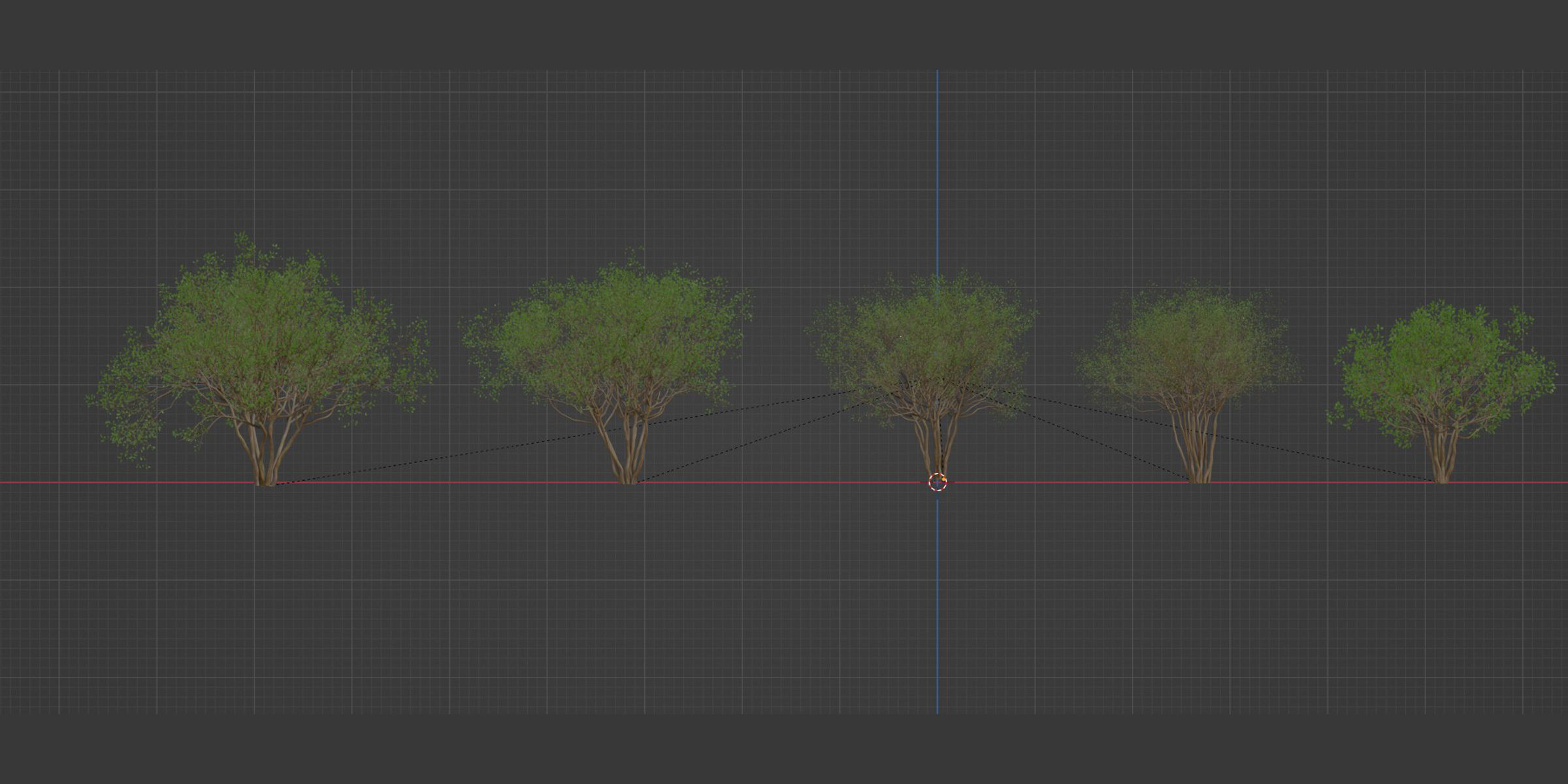 collection of bushes vol 164-Blender 3D model_10