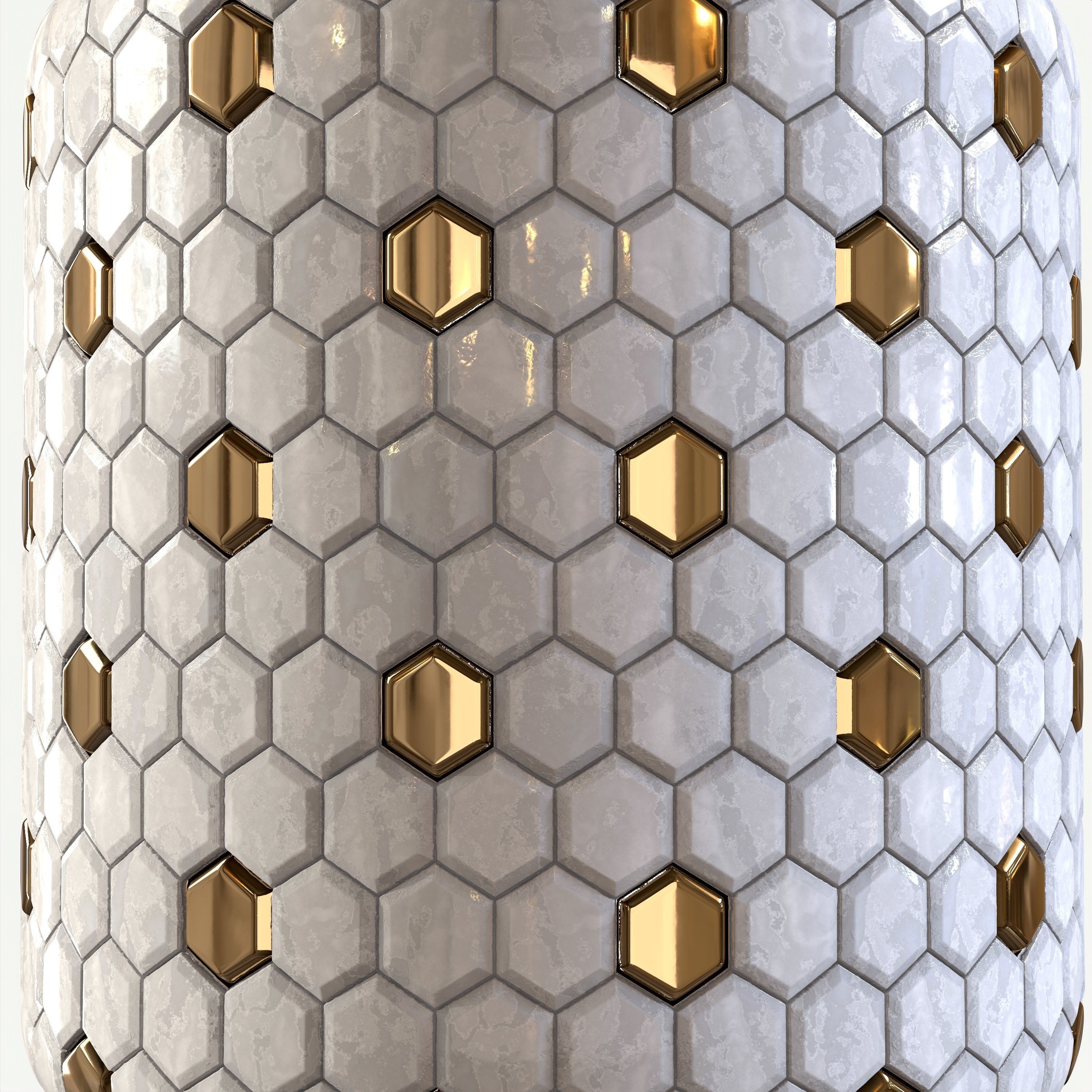 steel and marble tile PBR texture 001 Texture_3