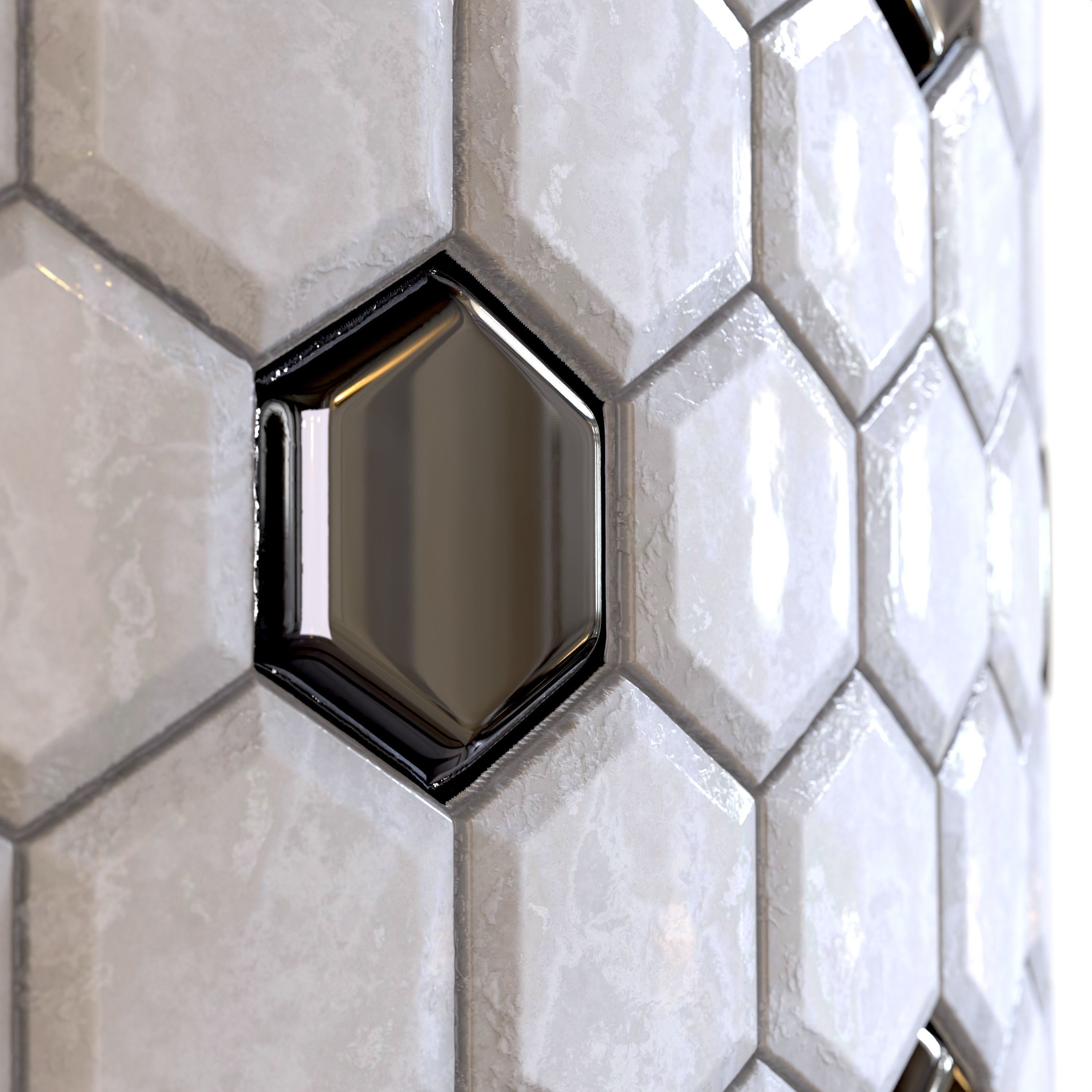 steel and marble tile PBR texture 001 Texture_8