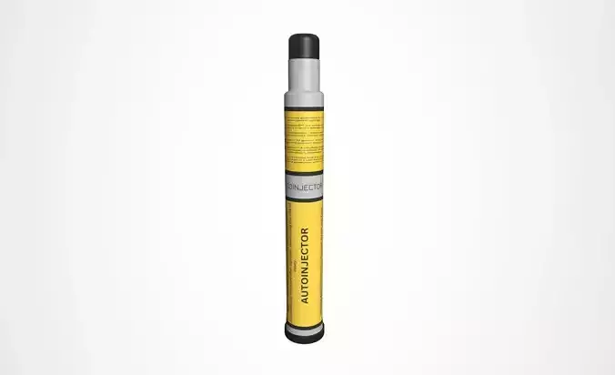 Autoinjector Low-poly 3D model