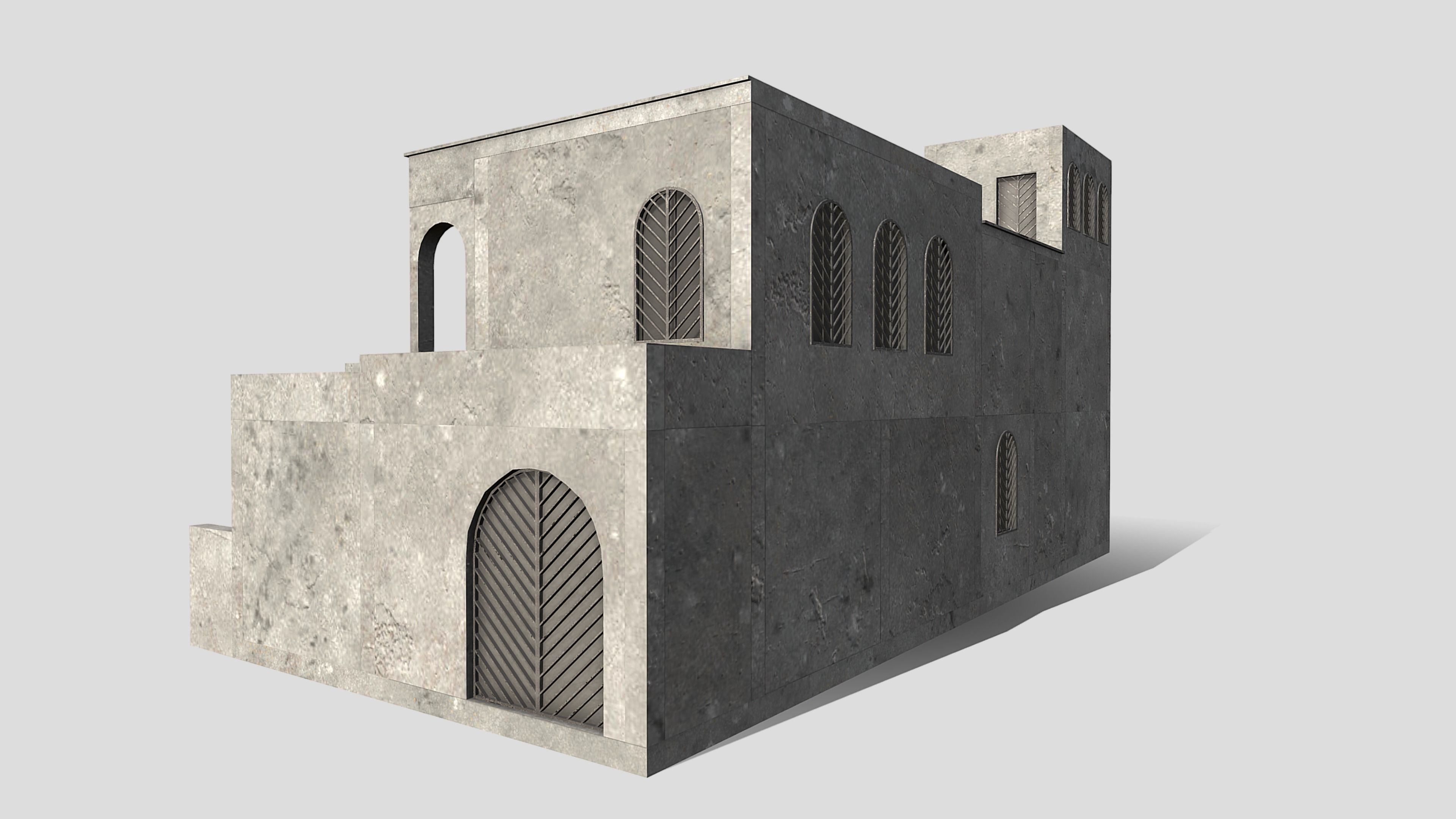 Middle East Building Low-poly 3D model_5