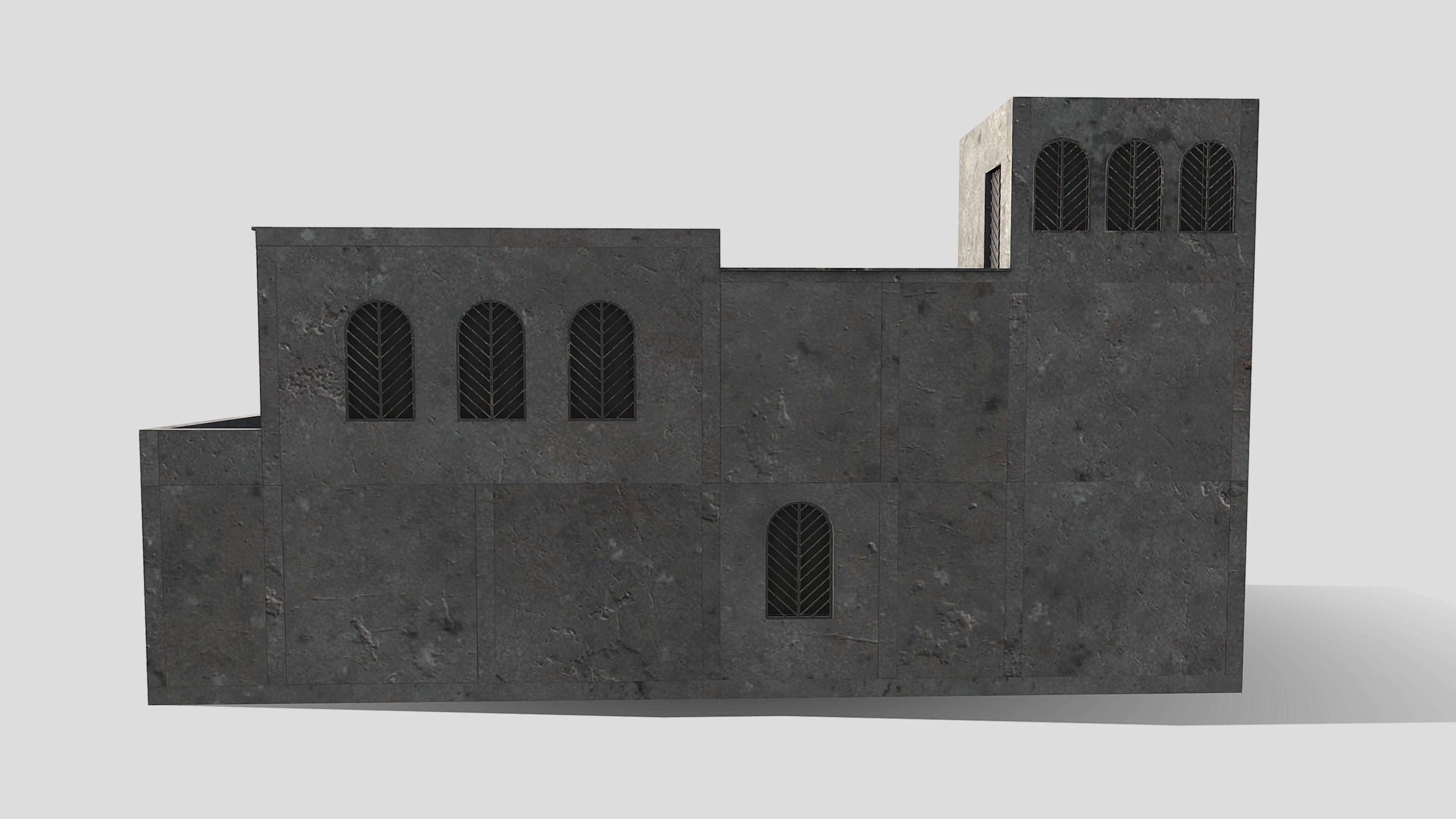 Middle East Building Low-poly 3D model_4