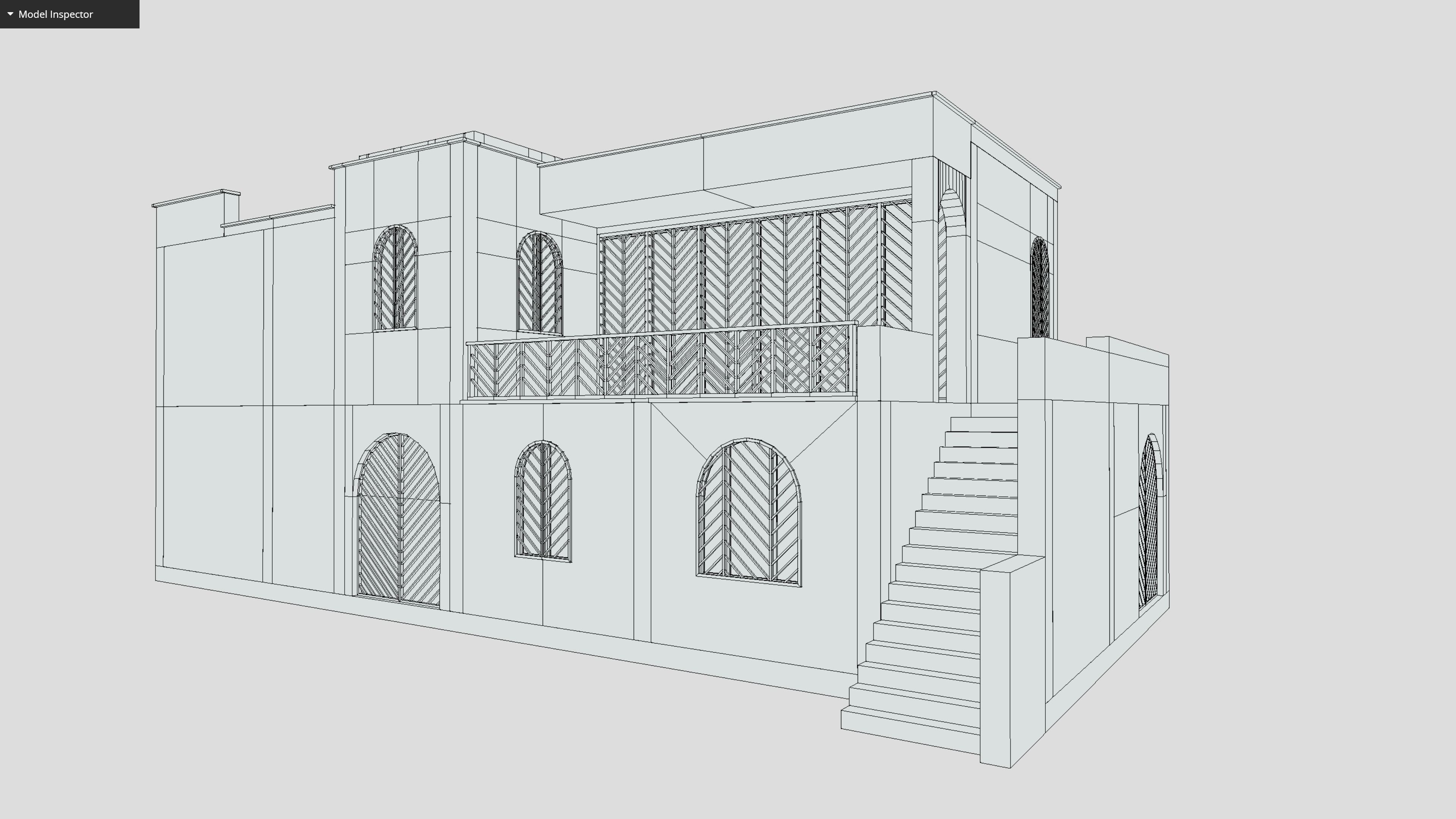 Middle East Building Low-poly 3D model_1