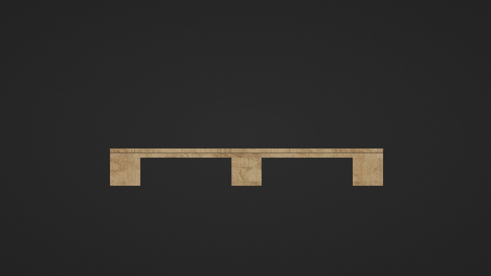 Wooden Cargo Pallet Low-poly 3D model_32