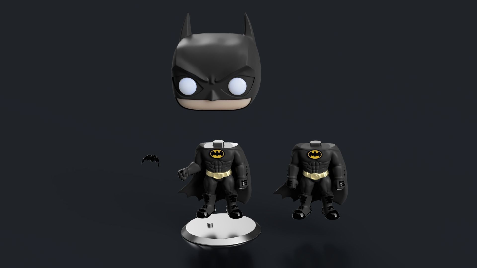 Batman 89 funko pop 3D print model_6