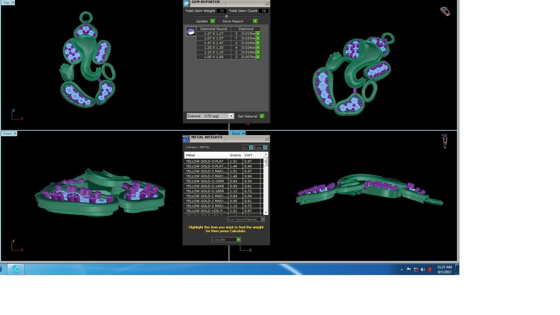 Spiritual Ganesha Pendant 3D print model_3