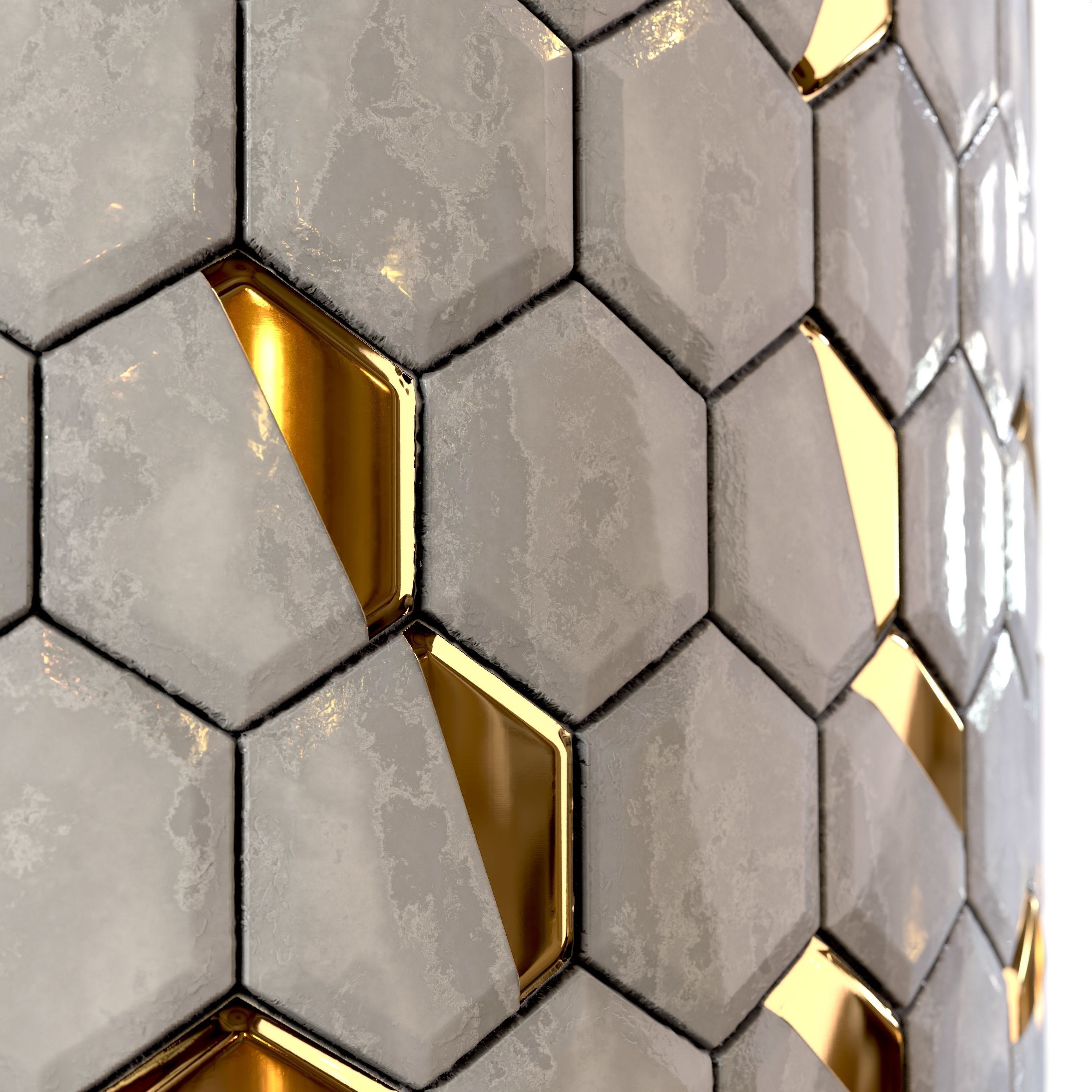 steel and marble tile PBR texture 002 Texture_11