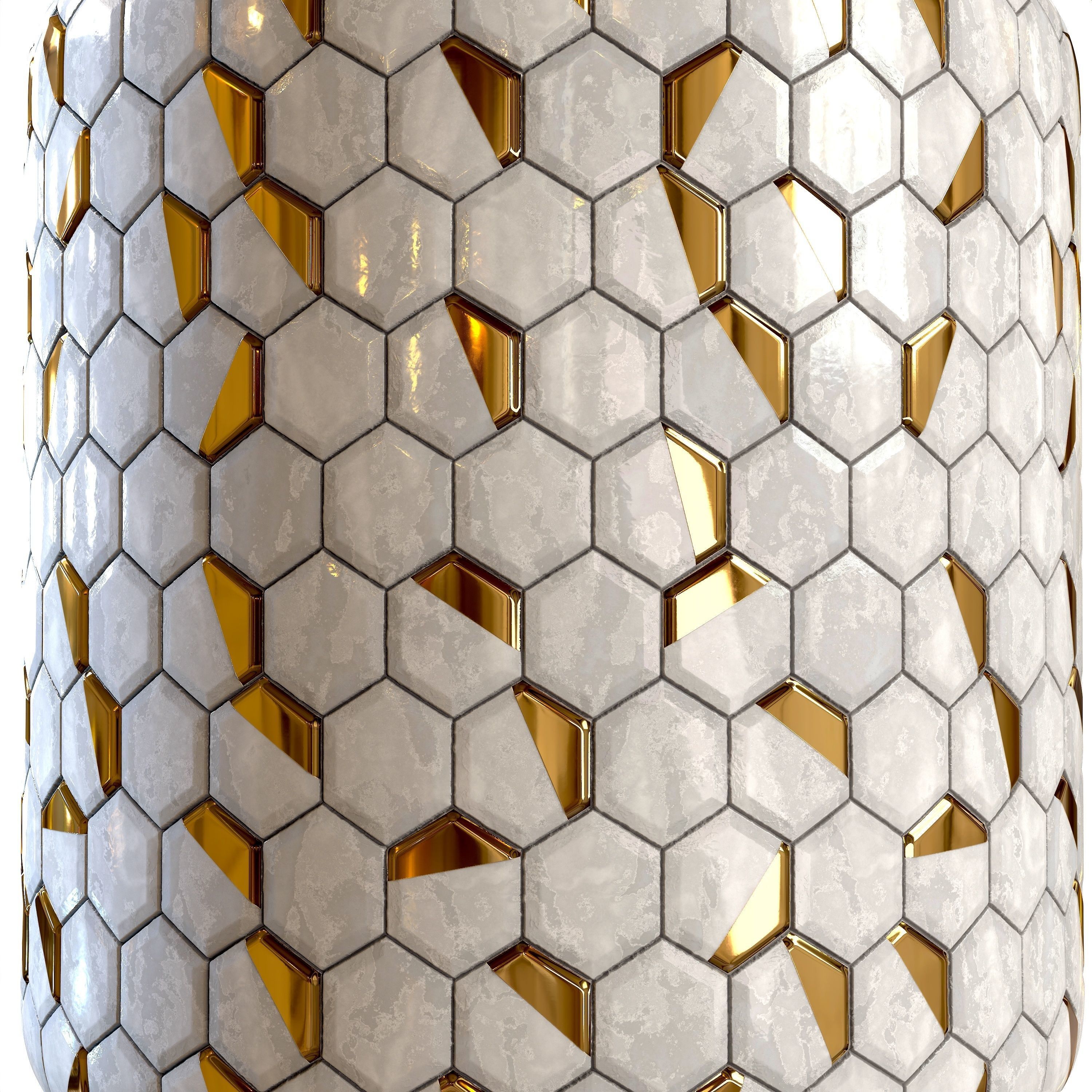 steel and marble tile PBR texture 002 Texture_15