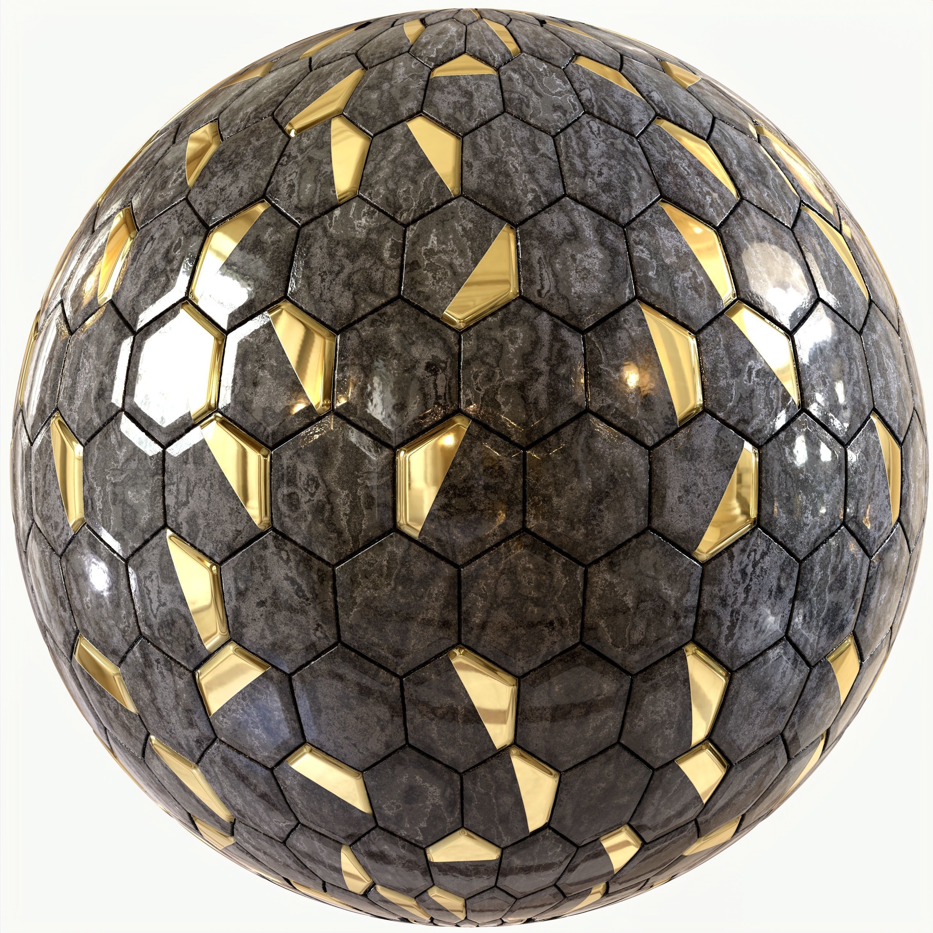 steel and marble tile PBR texture 002 Texture_6