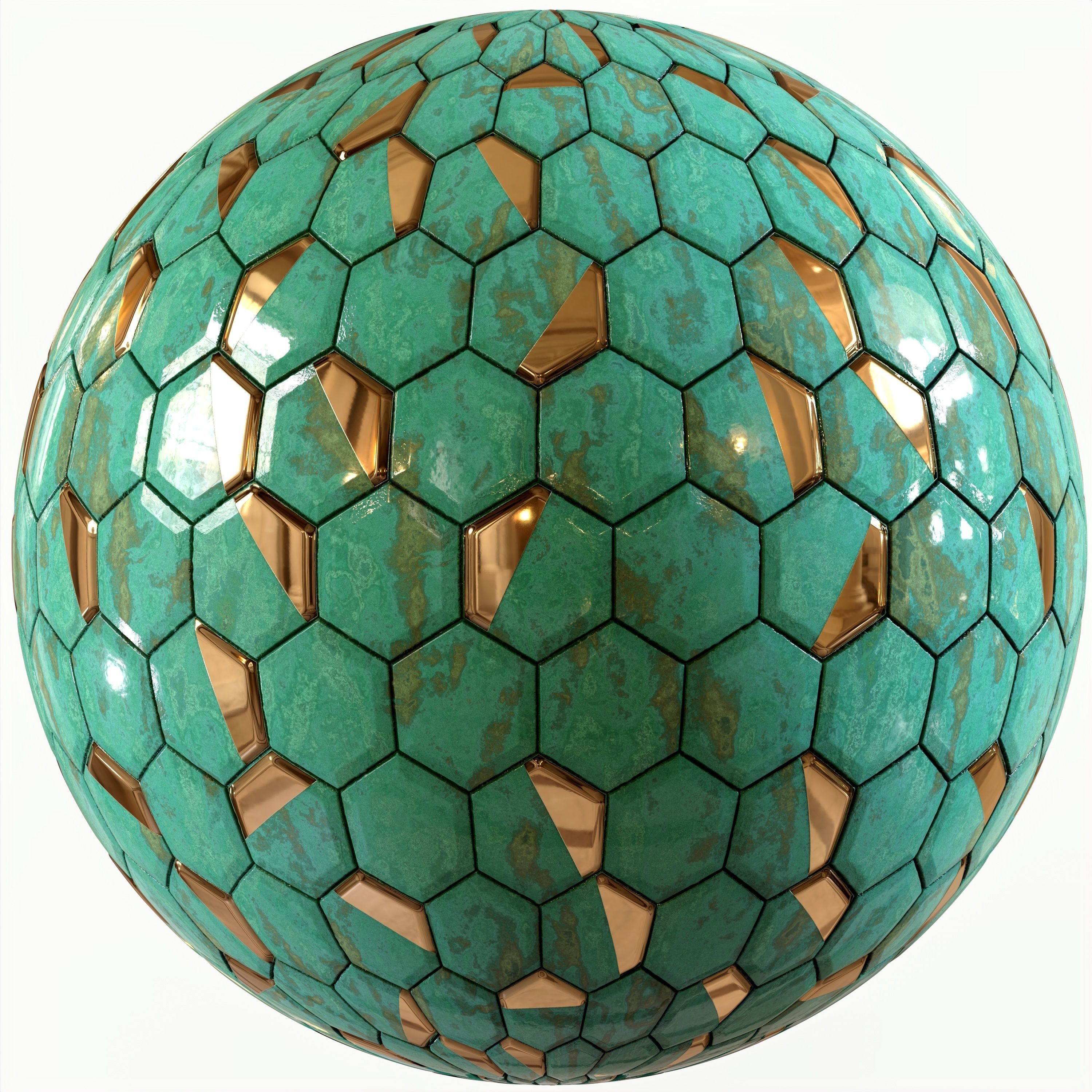 steel and marble tile PBR texture 002 Texture_16