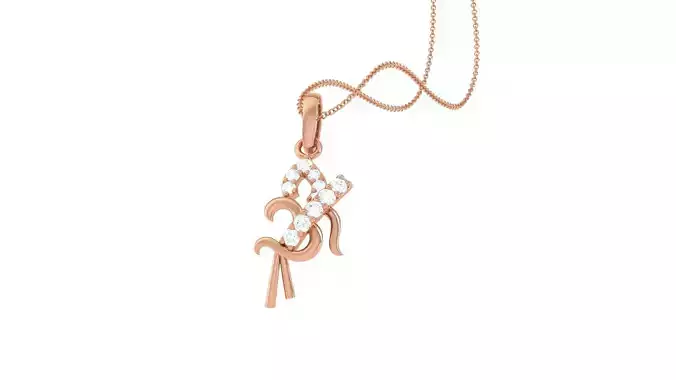 Spiritual Om Pendant 3D print model