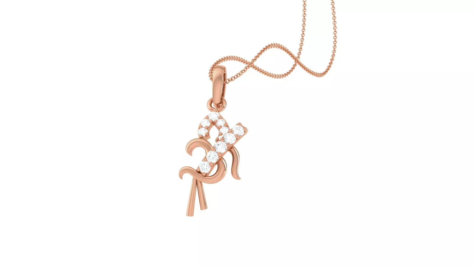 Spiritual Om Pendant 3D print model_0